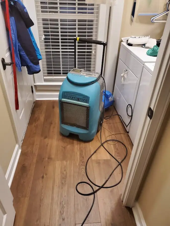 Commercial dehumidifier deployed for Flood Damage Cleanup in Arden Hills
